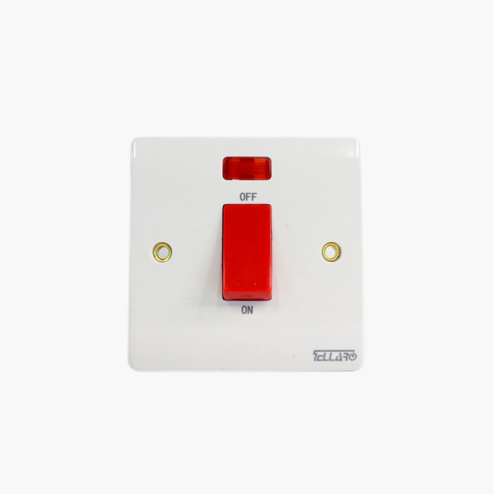 Tellaro Double Pole Switches With Neon Indicator