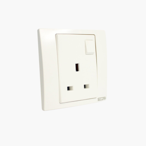 Tellaro Switched Socket Outlet, Single Screwless, 13Amp, Toronto T2405