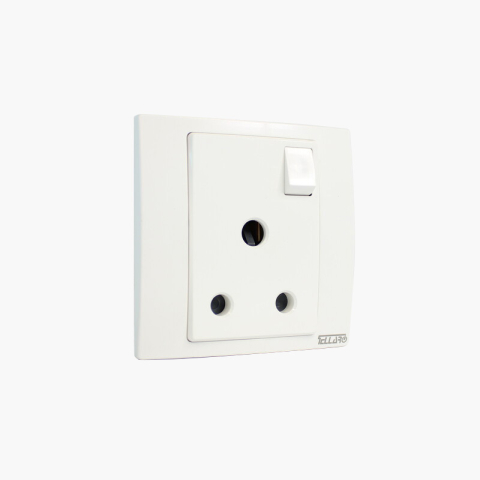 Tellaro Switched Socket Outlet, Screwless, 15Amp, Toronto T2429